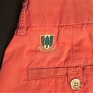 Salmon Bobby Jones Golf Shorts - Size 33 - Pine Valley Logo